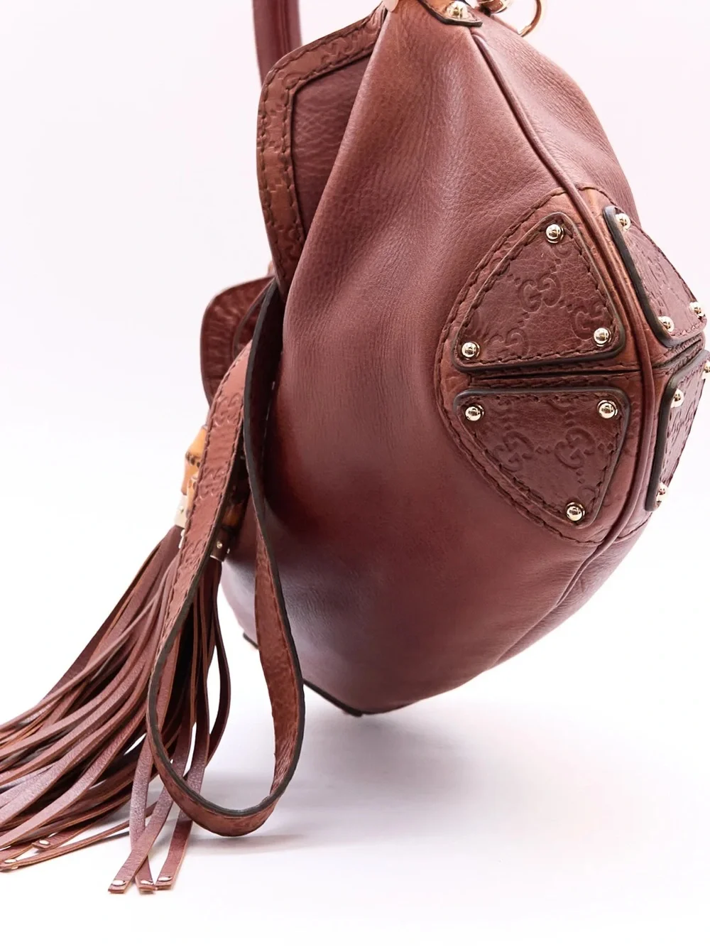 Vintage Gucci Brown Leather Indy Bag (2006 Release)